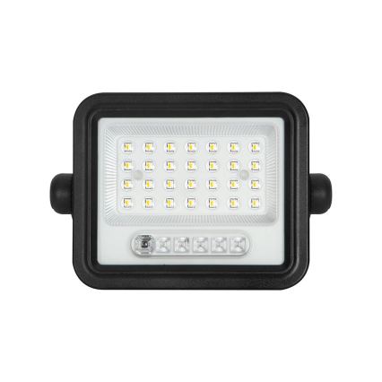 LED reguliuojamas saulės prožektorius LED/50W/3,2V 2000-8000K IP65 3800 mAh juodas + nuotolinis valdymas