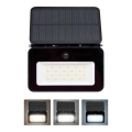LED reguliuojamas saulės šviesos prožektorius su judesio ir sutemų jutikliu LED/6W/3,7V 2200 mAh 3000/4000/6500K IP65
