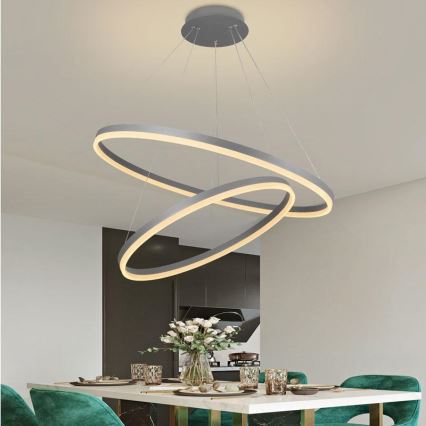 LED reguliuojamas šviestuvas ant laido LED/100W/230V 3000-6500K skersmuo 80 cm + nuotolinis valdymas