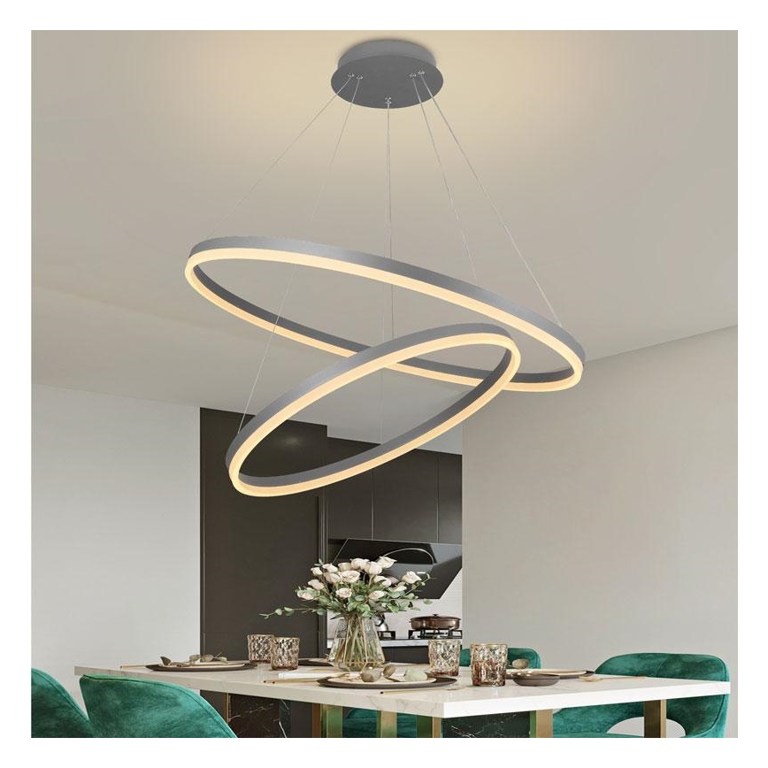 LED reguliuojamas šviestuvas ant laido LED/100W/230V 3000-6500K skersmuo 80 cm + nuotolinis valdymas