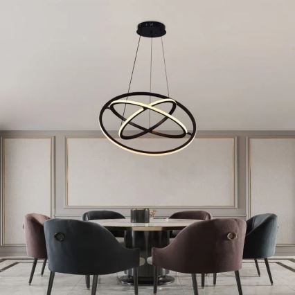 LED reguliuojamas šviestuvas ant laido LED/105W/230V 3000-6500K skersmuo 60 cm + nuotolinis valdymas