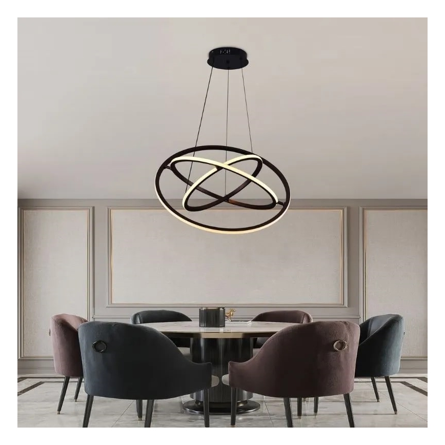 LED reguliuojamas šviestuvas ant laido LED/105W/230V 3000-6500K skersmuo 60 cm + nuotolinis valdymas