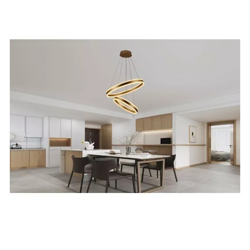 LED reguliuojamas šviestuvas ant laido LED/135W/230V 3000-6500K skersmuo 60 cm + nuotolinis valdymas