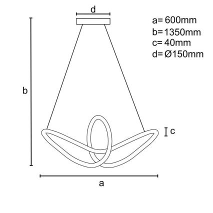 LED reguliuojamas šviestuvas ant laido LED/25W/230V 3000-6500K + nuotolinis valdymas