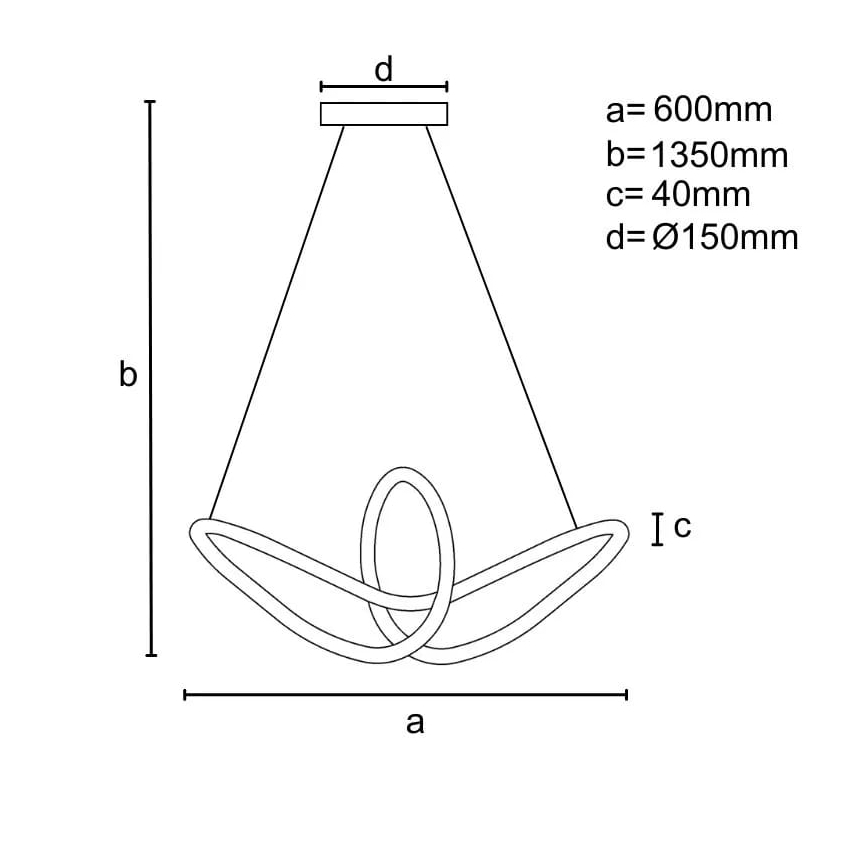 LED reguliuojamas šviestuvas ant laido LED/25W/230V 3000-6500K + nuotolinis valdymas