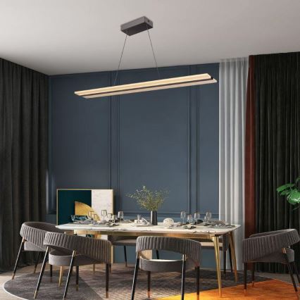 LED reguliuojamas šviestuvas ant laido LED/40W/230V 3000-6500K chromas + nuotolinis valdymas