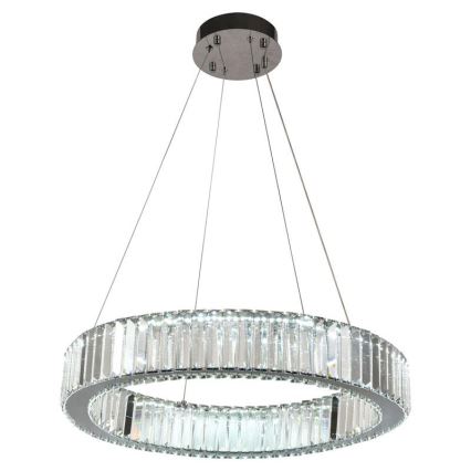 LED reguliuojamas krištolinis šviestuvas ant laido LED/40W/230V 3000-6500K blizgus chromas + nuotolinis valdymas