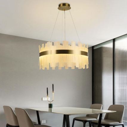 LED reguliuojamas krištolinis šviestuvas ant laido LED/40W/230V 3000-6500K + nuotolinis valdymas