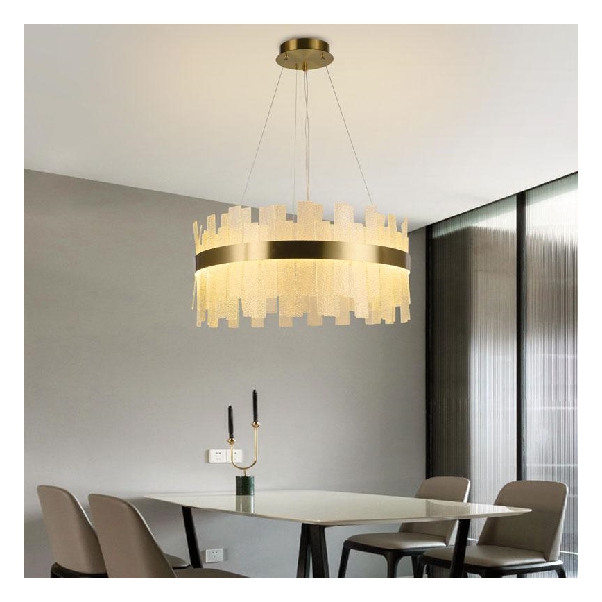 LED reguliuojamas krištolinis šviestuvas ant laido LED/40W/230V 3000-6500K + nuotolinis valdymas