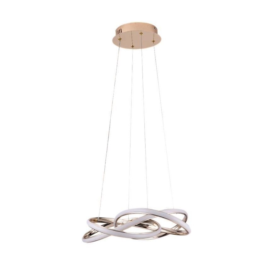 LED reguliuojamas šviestuvas ant laido LED/65W/230V 3000-6500K skersmuo 48 cm auksinis + nuotolinio valdymo pultas