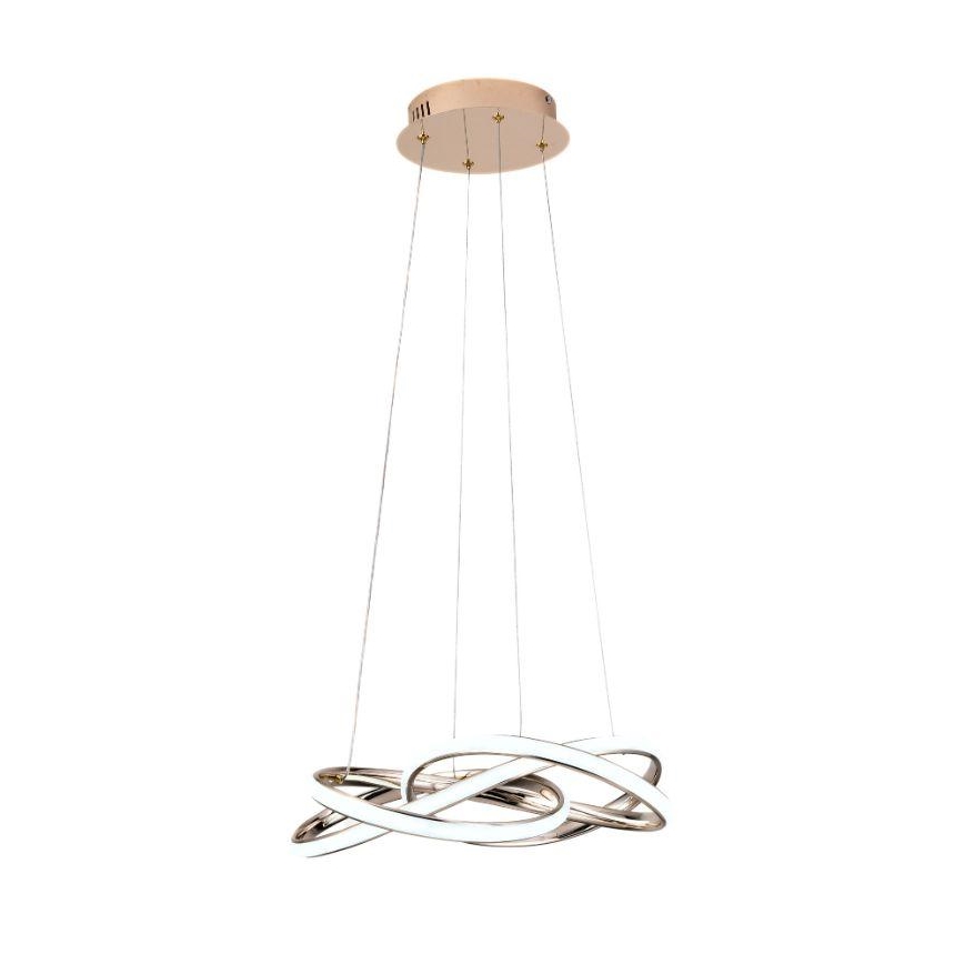 LED reguliuojamas šviestuvas ant laido LED/65W/230V 3000-6500K skersmuo 48 cm auksinis + nuotolinio valdymo pultas