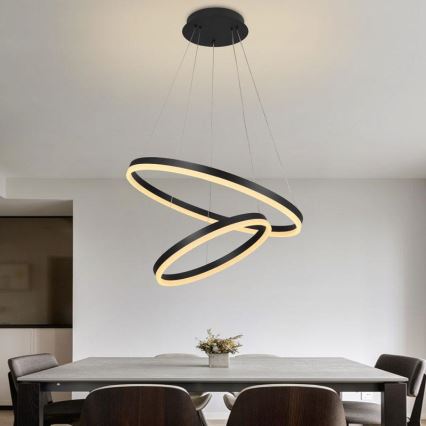 LED reguliuojamas šviestuvas ant laido LED/70W/230V 3000-6500K skersmuo 60 cm + nuotolinis valdymas