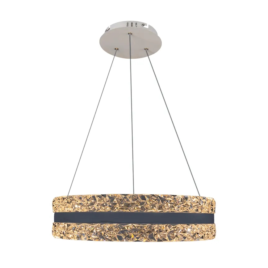 LED reguliuojamas krištolinis šviestuvas ant laido LED/80W/230V 3000-6500K baltas + nuotolinis valdymas
