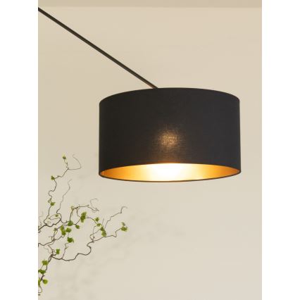 LED reguliuojamas šviestuvas ant strypo GORTA 1xE27/60W/230V juoda/auksinė