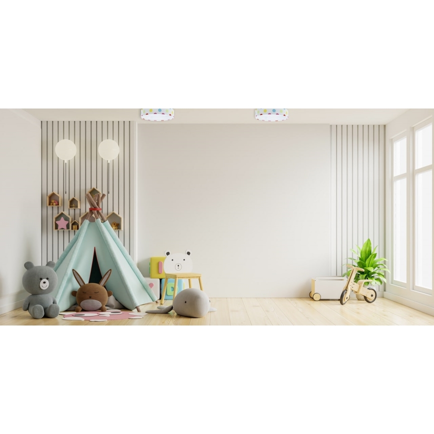 LED  Reguliuojamas lubinis šviestuvas SMART GALAXY KIDS LED/24W/230V 3000-6500K taškai spalvoti + nuotolinio valdymo pultas