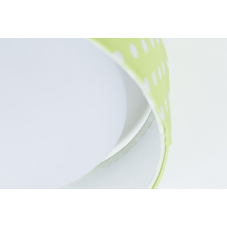 LED Reguliuojamas lubinis šviestuvas SMART GALAXY KIDS LED/24W/230V 3000-6500K taškai žalia/balta + nuotolinio valdymo pultas