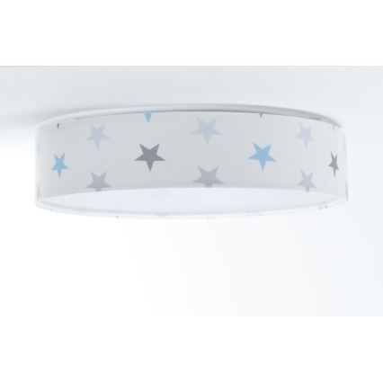 LED Reguliuojamas lubinis šviestuvas SMART GALAXY KIDS LED/24W/230V 3000-6500K žvaigždės balta/pilka/mėlyna + nuotolinio valdymo pultas