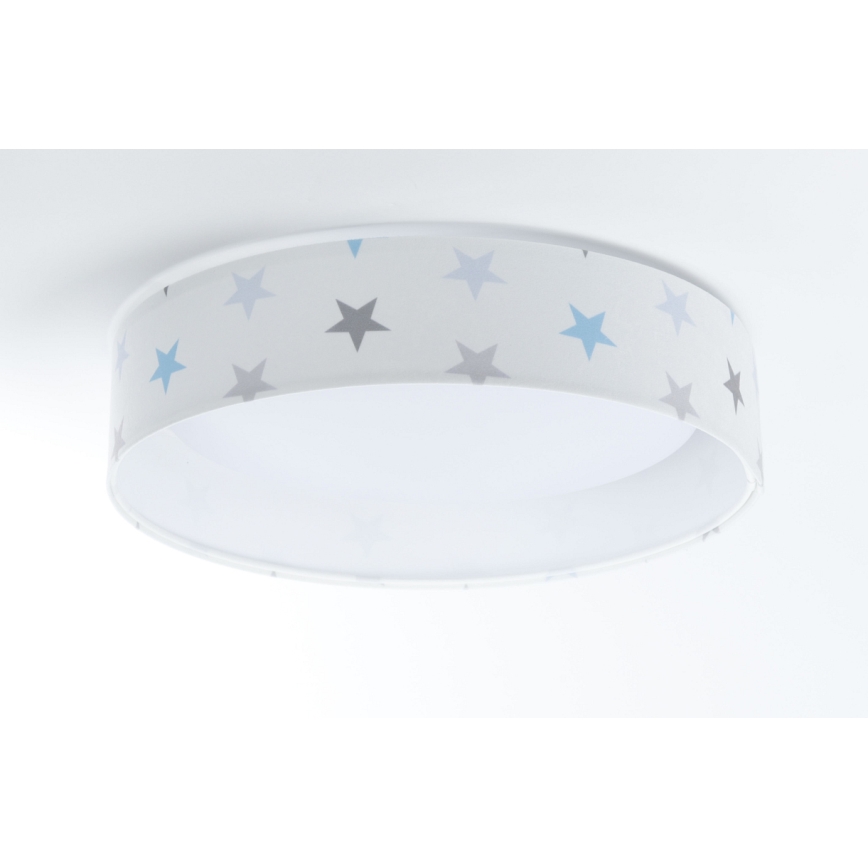 LED Reguliuojamas lubinis šviestuvas SMART GALAXY KIDS LED/24W/230V 3000-6500K žvaigždės balta/pilka/mėlyna + nuotolinio valdymo pultas