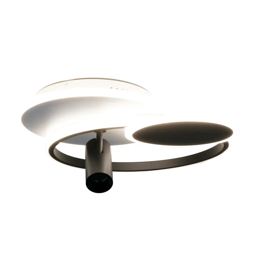 LED Pritemdomas lubinis šviestuvas LED/65W/230V 3000-6500K balta/juoda + nuotolinio valdymo pultas