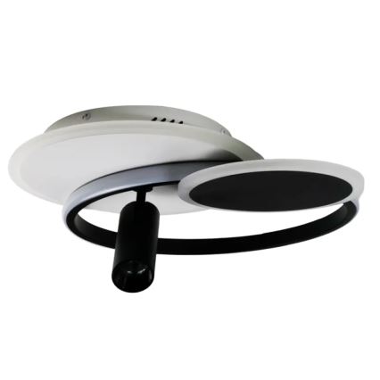LED Pritemdomas lubinis šviestuvas LED/65W/230V 3000-6500K balta/juoda + nuotolinio valdymo pultas