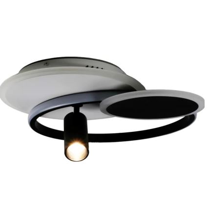 LED Pritemdomas lubinis šviestuvas LED/65W/230V 3000-6500K balta/juoda + nuotolinio valdymo pultas