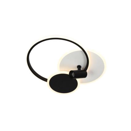 LED Pritemdomas lubinis šviestuvas LED/65W/230V 3000-6500K balta/juoda + nuotolinio valdymo pultas