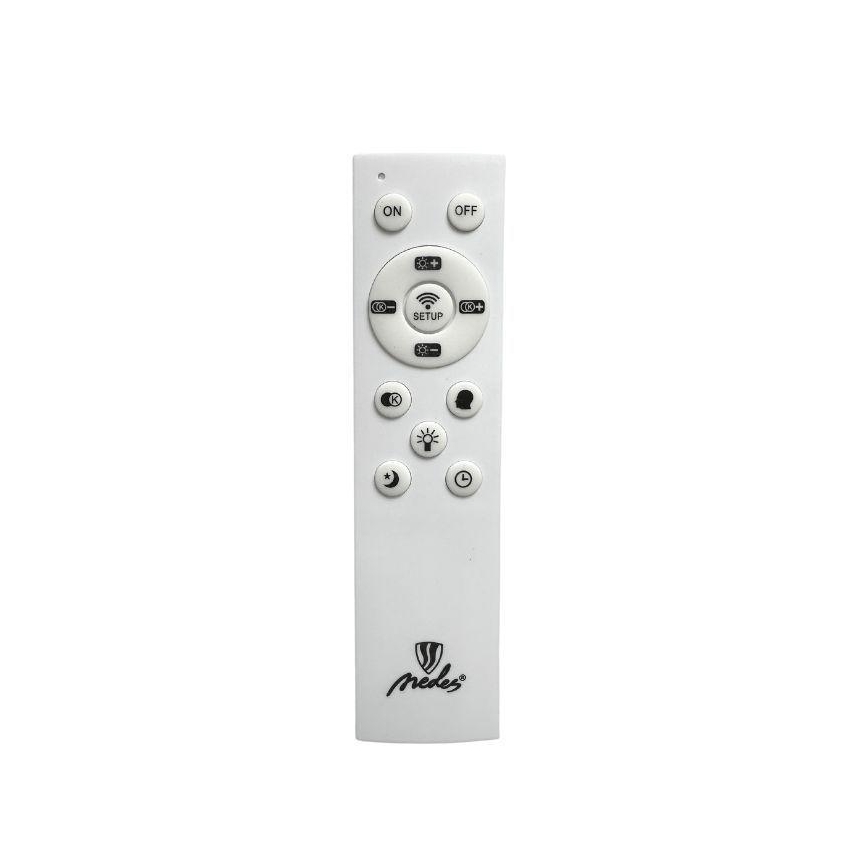 LED Pritemdomas lubinis šviestuvas LED/65W/230V 3000-6500K balta/juoda + nuotolinio valdymo pultas