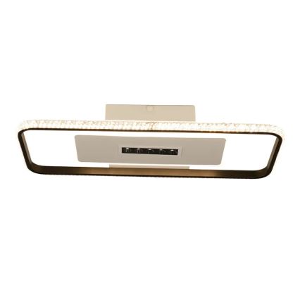 LED Pritemdomas lubinis šviestuvas LED/75W/230V 3000-6500K balta/juoda + nuotolinio valdymo pultas