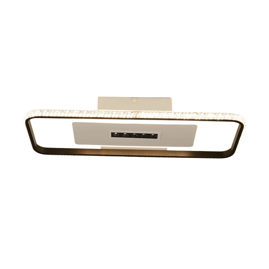 LED Pritemdomas lubinis šviestuvas LED/75W/230V 3000-6500K balta/juoda + nuotolinio valdymo pultas