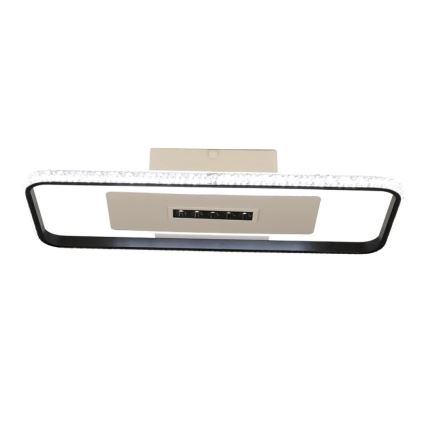 LED Pritemdomas lubinis šviestuvas LED/75W/230V 3000-6500K balta/juoda + nuotolinio valdymo pultas