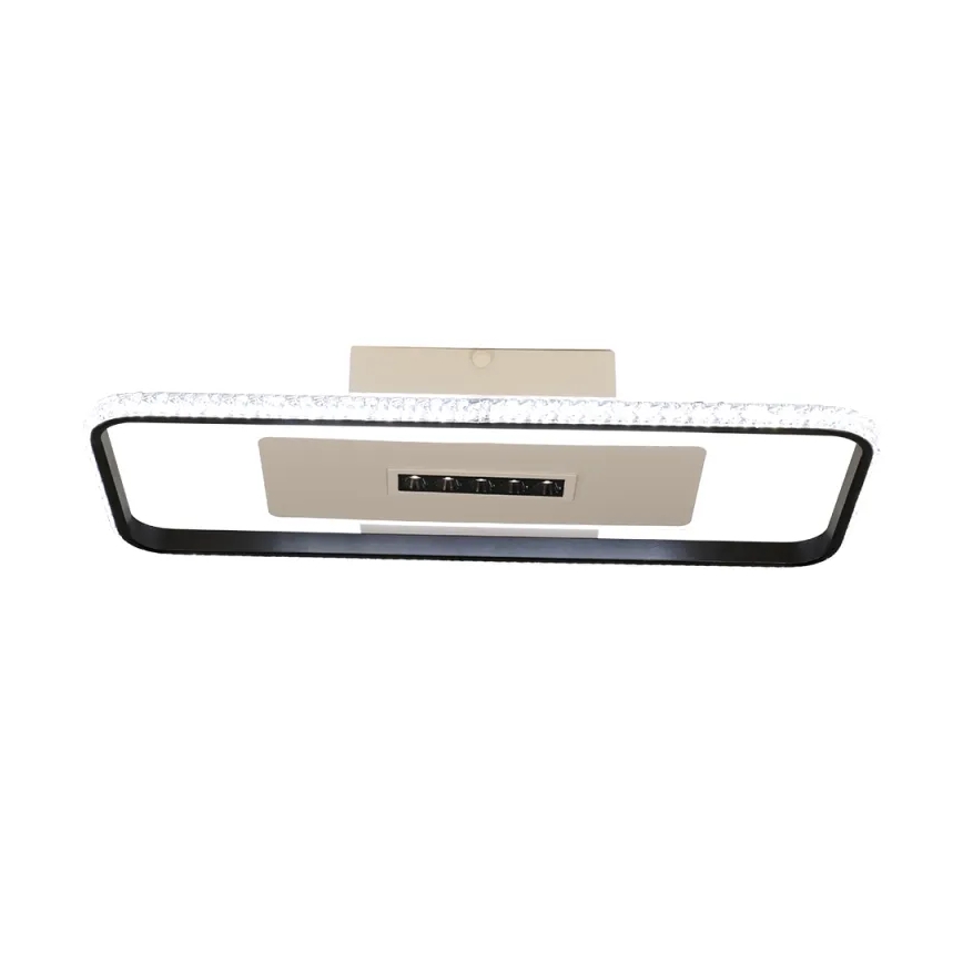 LED Pritemdomas lubinis šviestuvas LED/75W/230V 3000-6500K balta/juoda + nuotolinio valdymo pultas