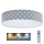 LED Reguliuojamas vaikų lubų šviestuvas SMART GALAXY KIDS LED/24W/230V 3000-6500K žvaigždutės pilka/balta + nuotolinio valdymo pultas