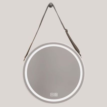 LED reguliuojamas vonios kambario šildomas apšviestas veidrodis LED/20W/230V 4000K IP44