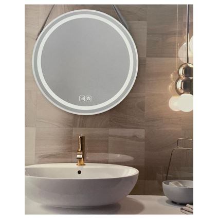 LED reguliuojamas vonios kambario šildomas apšviestas veidrodis LED/20W/230V 4000K IP44