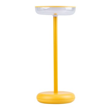 LED reguliuojamo ryškumo įkraunama lempa FLUXY LED/1,7W/1800 mAh IP44 geltona