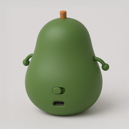 AVOCADO jutiklinis, reguliuojamas įkraunamas vaikiškas naktinis LED žibintas LED/1W/5V 1200 mAh