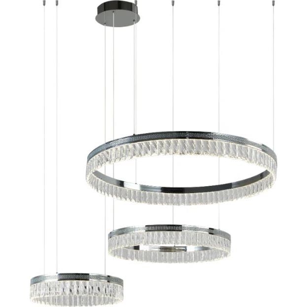 LED reguliuojamo ryškumo krištolinis šviestuvas ant troselio THALIA LED/120W/230V 3000-6000K + nuotolinis valdymas