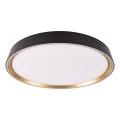 LED reguliuojamo ryškumo lubinis šviestuvas ILVI LED/45W/230V 2700-6500K skersmuo 50 cm juoda/smėlinė + nuotolinis valdymas