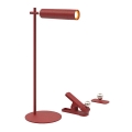 LED reguliuojamo ryškumo magnetinis įkraunamas stalo šviestuvas 3in1 LED/3W/5V 4000K 1500 mAh raudonas