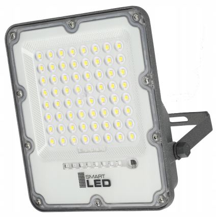 LED reguliuojamas saulės prožektorius LED/50W/3,2V 5000K 6000 mAh IP65 juodas + nuotolinio valdymo pultelis