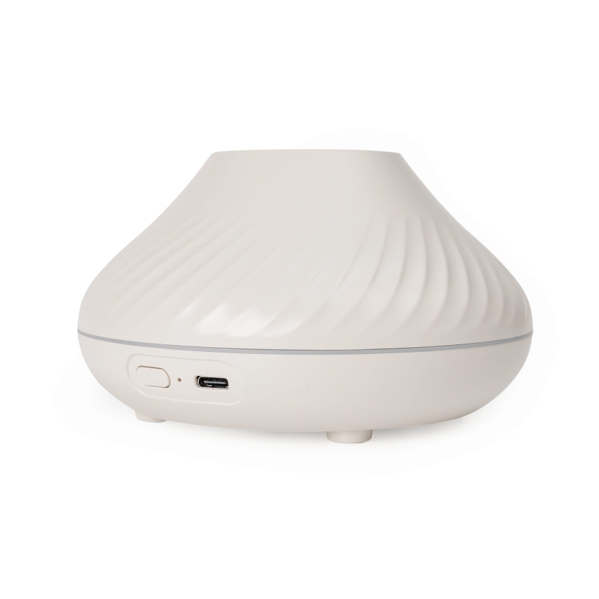 LED RGB Aromato difuzorius su liepsnos imitacija LED/6,5W/5V 130ml balta