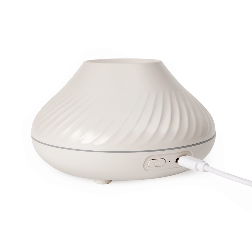 LED RGB Aromato difuzorius su liepsnos imitacija LED/6,5W/5V 130ml balta