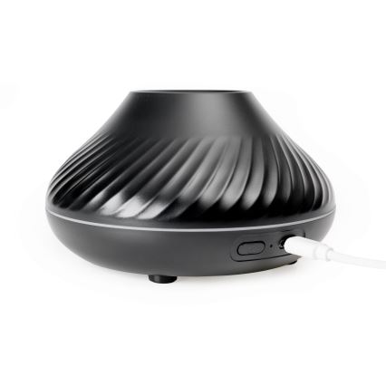 LED RGB Aromato difuzorius su liepsnos imitacija LED/6,5W/5V 130ml juoda