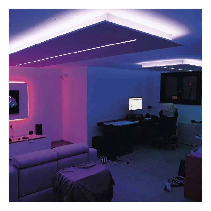 LED RGB+CCT Reguliuojama juostelė GOSMART LED/11W/230V 2 m 2700-6500K IP44 Wi-Fi + nuotolinio valdymo pultas