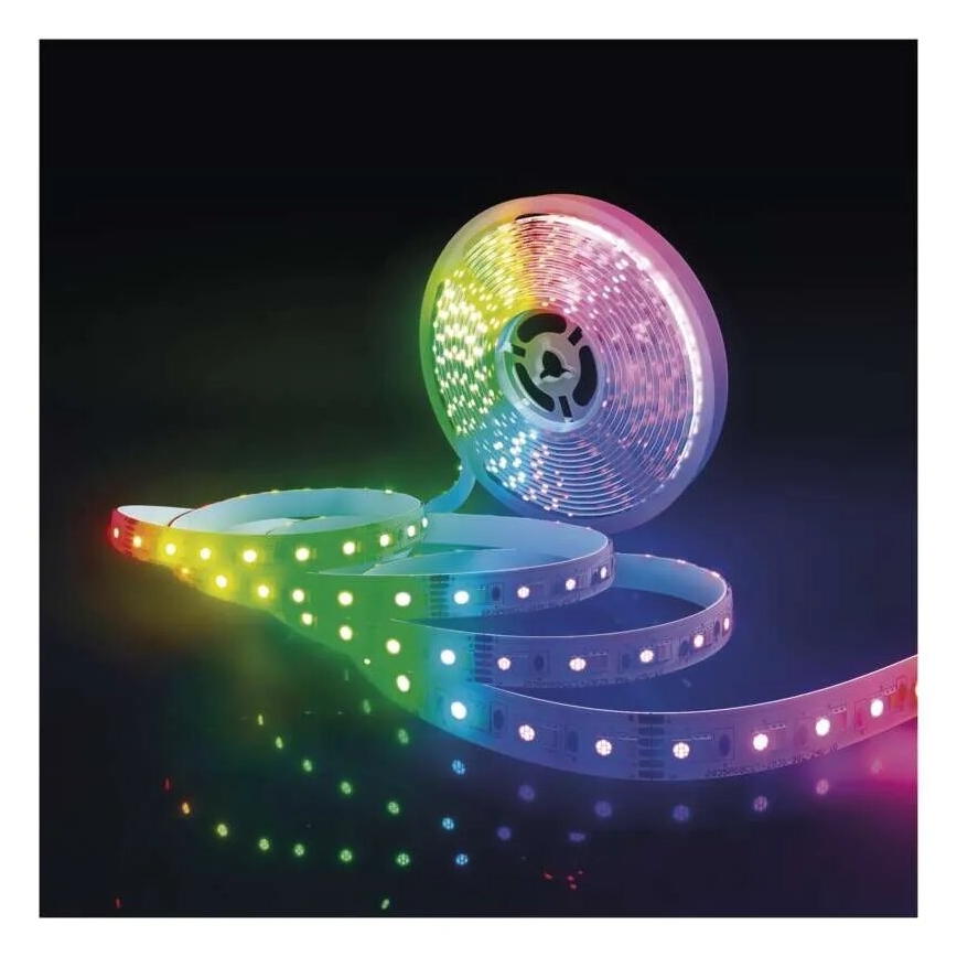 LED RGB+CCT Reguliuojama juostelė GOSMART LED/21W/230V 5 m 2700-6500K IP44 Wi-Fi + nuotolinio valdymo pultas