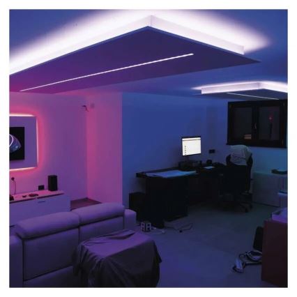 LED RGB+CCT Reguliuojama juostelė GOSMART LED/21W/230V 5 m 2700-6500K IP44 Wi-Fi + nuotolinio valdymo pultas
