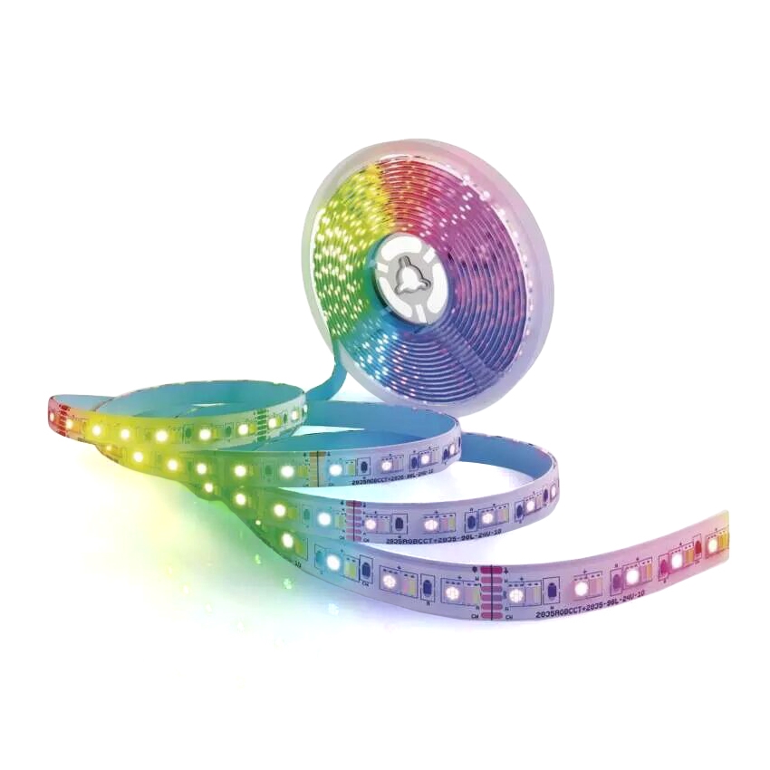 LED RGB+CCT Reguliuojama juostelė GOSMART LED/21W/230V 5 m 2700-6500K IP44 Wi-Fi + nuotolinio valdymo pultas