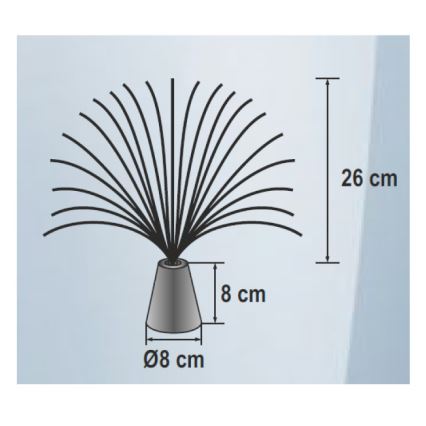 LED RGB Dekoratyvinis šviestuvas 3xLED/3xAA