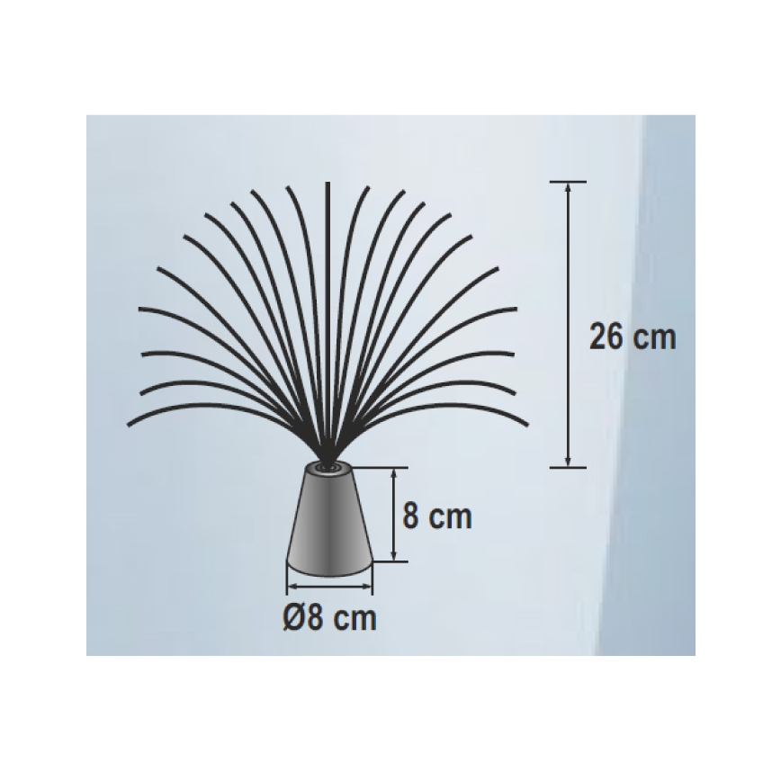 LED RGB Dekoratyvinis šviestuvas 3xLED/3xAA