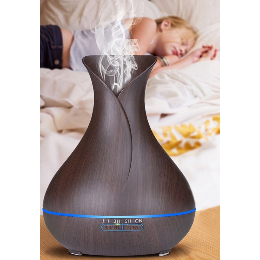 LED RGB Drėkintuvas ir oro jonizatorius 400 ml